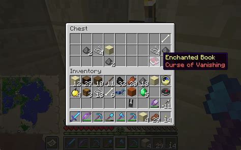 Curse of vanishing- item vanishes when player dies instead of dropping. . Curse of vanishing minecraft